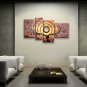 Tetraptych Contemporary Wall Art Landscape Painting Tree Oil On Canvas