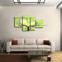 Tetraptych Contemporary Wall Art Landscape Painting Tree Ready To Hang