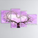 4 Pieces Contemporary Wall Art Landscape Painting Tree Contemporary Decor