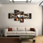 Handmade 4 Pieces Contemporary Wall Art Landscape Painting Inner Framed