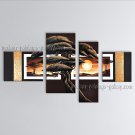 Tetraptych Contemporary Wall Art Landscape Painting Interior Design