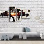 Handmade Tetraptych Contemporary Wall Art Landscape Painting Inner Framed