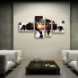 Handmade Tetraptych Contemporary Wall Art Landscape Painting Inner Framed