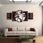 Handmade 5 Pieces Contemporary Wall Art Landscape Painting Inner Stretched