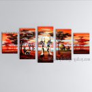 Handmade Large Contemporary Wall Art Landscape Painting Inner Stretched