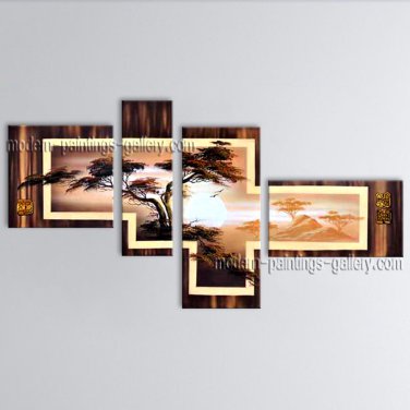 Handmade Large Contemporary Wall Art Landscape Painting Interior Design