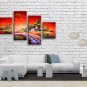 Tetraptych Contemporary Wall Art Landscape Painting Inner Stretched