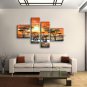 Tetraptych Contemporary Wall Art Landscape Painting Decoration Ideas