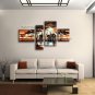 Handmade 4 Pieces Contemporary Wall Art Landscape Painting Gallery Wrapped