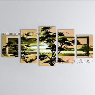 Hand-painted Large Contemporary Wall Art Landscape Painting Inner Framed