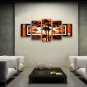 Handmade 5 Pieces Contemporary Wall Art Landscape Painting Oil On Canvas