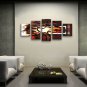 Pentaptych Contemporary Wall Art Landscape Painting Decoration Ideas