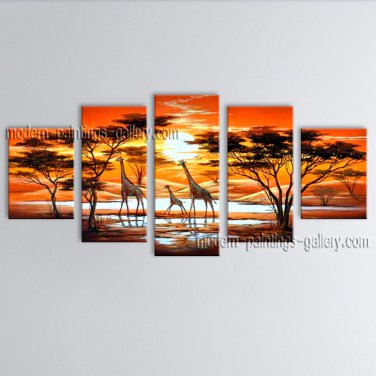 Handmade Large Contemporary Wall Art Landscape Painting Decoration Ideas