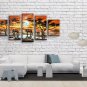 Pentaptych Contemporary Wall Art Landscape Painting Inner Stretched