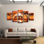 Pentaptych Contemporary Wall Art Landscape Painting Inner Stretched