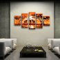 Pentaptych Contemporary Wall Art Landscape Painting Inner Stretched