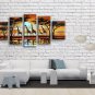 Pentaptych Contemporary Wall Art Landscape Painting On Canvas Artworks