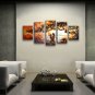 Handmade 5 Pieces Contemporary Wall Art Landscape Painting Gallery Wrapped