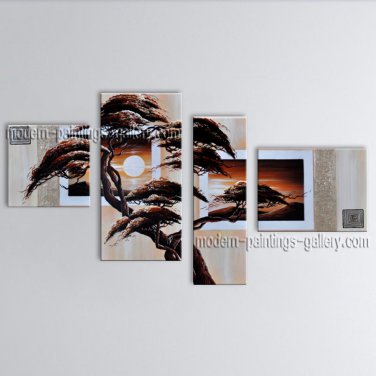 Handmade Large Contemporary Wall Art Landscape Painting Interior Design