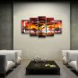 Pentaptych Contemporary Wall Art Landscape Painting Decoration Ideas