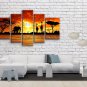 Pentaptych Contemporary Wall Art Landscape Painting Decoration Ideas