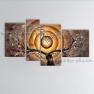 Tetraptych Contemporary Wall Art Landscape Painting Tree Gallery Wrapped
