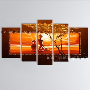 Hand-painted Large Contemporary Wall Art Landscape Painting Ready To Hang