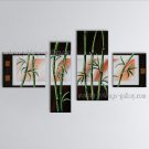 Tetraptych Contemporary Wall Art Landscape Painting Tree Inner Framed
