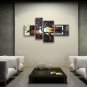 Tetraptych Contemporary Wall Art Landscape Painting Tree Inner Stretched
