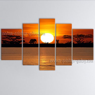 Hand Painted Large Contemporary Wall Art Landscape Painting Ready To Hang