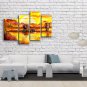 Handmade 4 Pieces Contemporary Wall Art Landscape Painting Ready To Hang