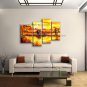 Handmade 4 Pieces Contemporary Wall Art Landscape Painting Ready To Hang