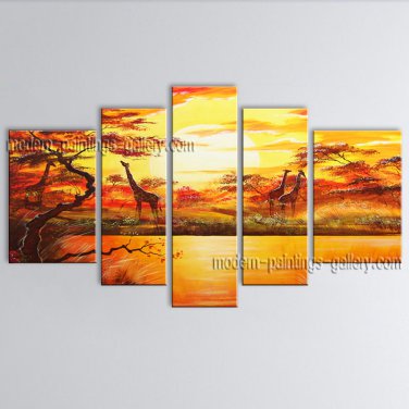 Handmade Large Contemporary Wall Art Landscape Painting Decoration Ideas