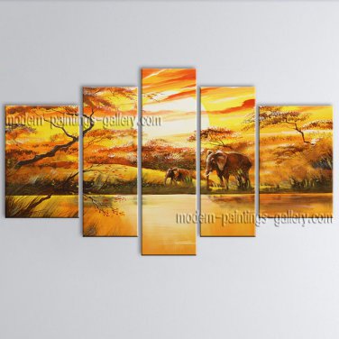 Hand-painted Large Contemporary Wall Art Landscape Painting Ready To Hang
