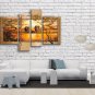 Tetraptych Contemporary Wall Art Landscape Painting Africa Sunset Scene