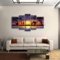 Pentaptych Contemporary Wall Art Landscape Painting Decoration Ideas
