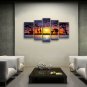 Pentaptych Contemporary Wall Art Landscape Painting Decoration Ideas