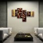 4 Pieces Contemporary Wall Art Landscape Painting Tree Inner Framed