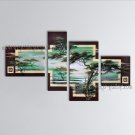 4 Pieces Contemporary Wall Art Landscape Painting Tree Decoration Ideas