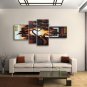 Tetraptych Contemporary Wall Art Landscape Painting Tree Inner Framed