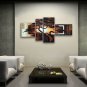 Tetraptych Contemporary Wall Art Landscape Painting Tree Inner Framed