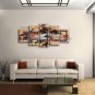 5 Pieces Contemporary Wall Art Landscape Painting Decoration Ideas