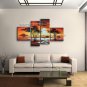 4 Pieces Contemporary Wall Art Landscape Painting Decoration Ideas
