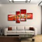 Tetraptych Contemporary Wall Art Landscape Painting African Scenery