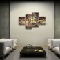 Handmade Tetraptych Contemporary Wall Art Landscape Painting Inner Framed
