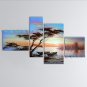 4 Pieces Contemporary Wall Art Landscape Painting Canvas Stretched