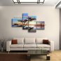 4 Pieces Contemporary Wall Art Landscape Painting Canvas Stretched