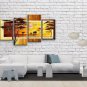 Handmade 4 Pieces Contemporary Wall Art Landscape Painting African Scenery