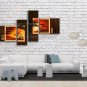 Tetraptych Contemporary Wall Art Landscape Painting Tree Oil On Canvas