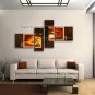 Tetraptych Contemporary Wall Art Landscape Painting Tree Oil On Canvas